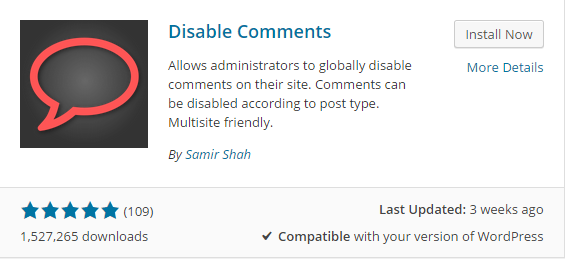 disabling comments