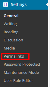 permalinks settings
