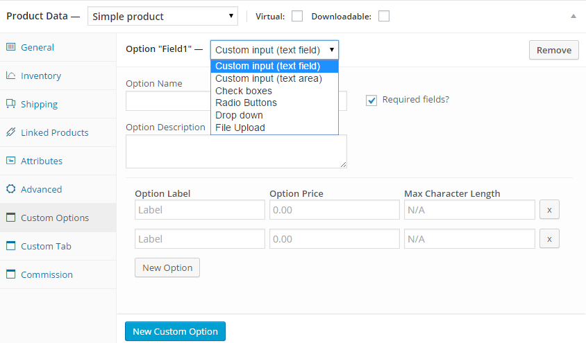 Product Custom Options Plugin Snap 2
