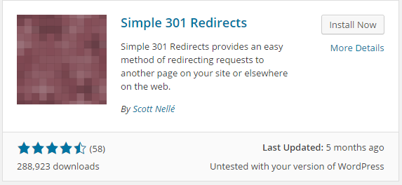 simple 301 redirecta